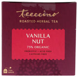 Teeccino Vanilla Nut Herbal Tea - Rich & Roasted Herbal Tea That’s Caffeine Free & Prebiotic For Natural Energy, 10 Tea Bags