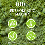 ETANATURE Premium Ceremonial Grade Matcha Powder - Matcha Green Tea Powder for Metabolism, Brain and Sleep - JAS Certified Matcha Grade from Japan