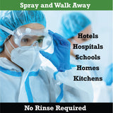 SNiPER Hospital Disinfectant, Odor Eliminator & All-Purpose Cleaner, 4 Ounce Spray, 6-Pack