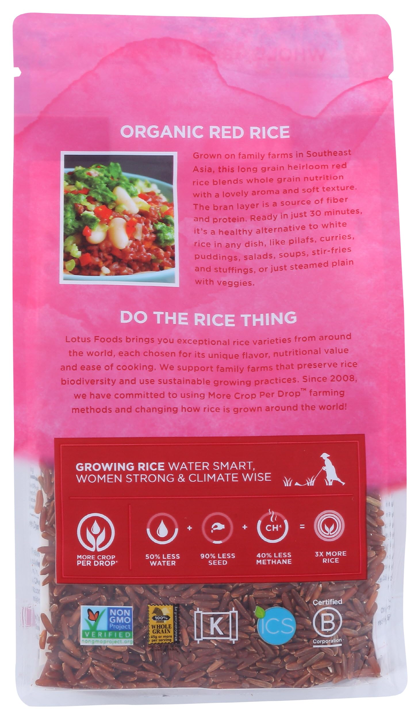 Lotus Foods, Rice Red Organic, 15 Ounce