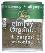 Simply Organic All-Purpose Seasoning, Certified Organic, Kosher, Mini Spices | 0.42 Ounce (Pack of 1)