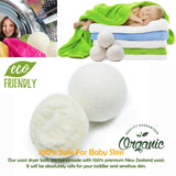 EcoJeannie (WB0003-3 Pk Wool Dryer Balls - Premium XL Organic Eco-Friendly Unscented Non-Toxic Felt Laundry Balls Fabric Softener - Handmade in Nepal