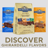 GHIRARDELLI Premium Assorted Chocolate SQUARES, 23.6 oz Bag Variety Pack of Milk, Dark, Mint, and Caramel Chocolates