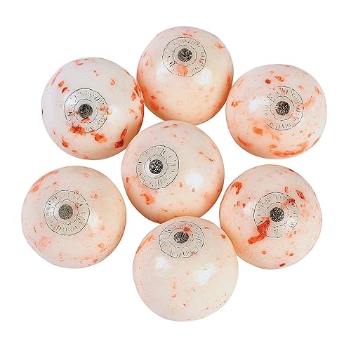 Fun Express Halloween Candy Eyeball Gumballs - 77 Individually Wrapped Bubble Gum Balls for Halloween Party Treats & Trick or Treat | Bulk Snacks