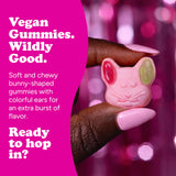 Katjes Sweet Hopps Soft & Flavorful Foam & Fruity Gummy Candy, Colorful Bunny Shapes, No Artificial Dyes or Flavors, Gelatin Free, Kids Vegetarian