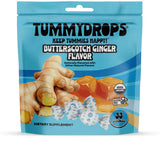Tummydrops USDA Organic Butterscotch Ginger Flavor, Gluten Free & Vegan, 33 Organic Ginger Lozenges