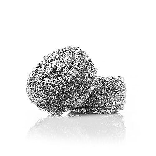 Stanley Home Products Stainless Steel Scrubbers - Rust Resistant Sponge for Pots, Pans, Grills, Ovens, Sinks and Tools - Metal Scrubbers for Kitchen