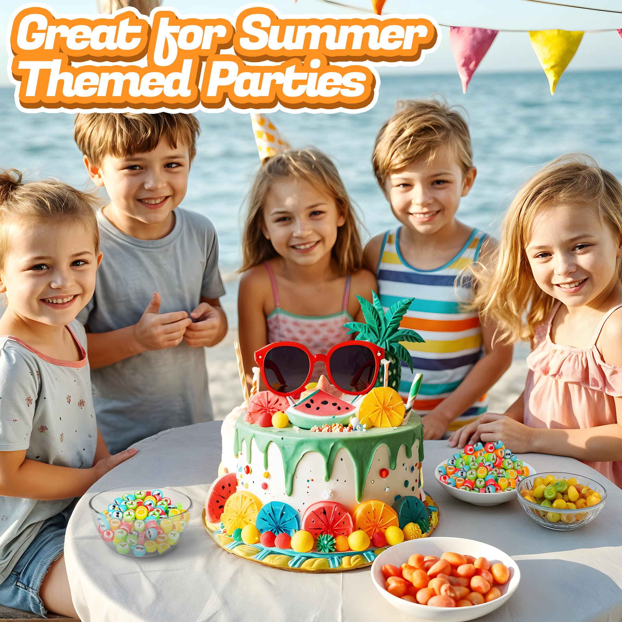 Summer Candy - Hard Candy Bulk 1 lb Bag of Individually Wrapped Small Candies Assortment (approx. 116 pcs) Great for Office Bowls- Summer Party Favors