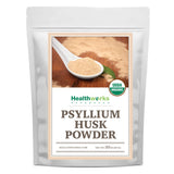 Healthworks Superfoods Organic Psyllium Husk Powder - 32 Oz / 2 Lbs - Raw - Certified Organic - Finely Ground Powder from India - Keto, Vegan