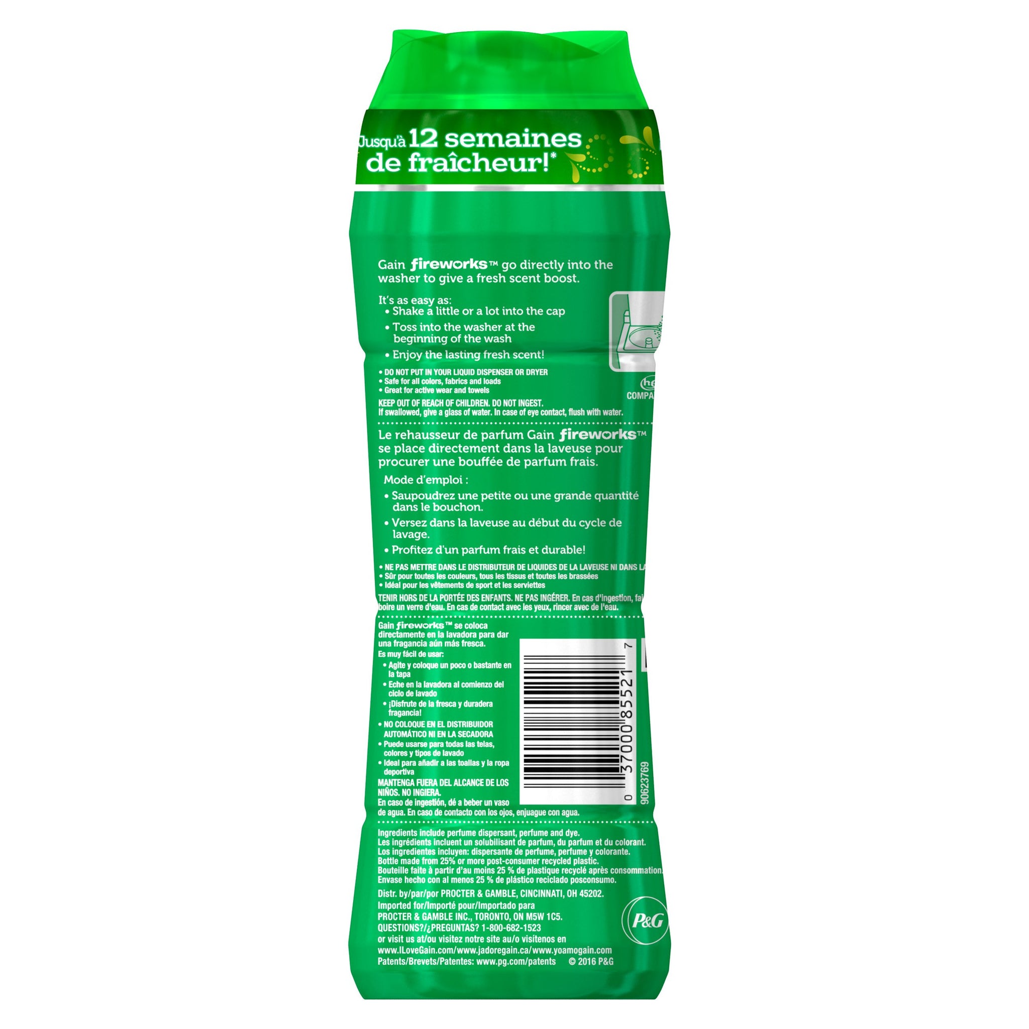 Gain Fireworks In-Wash Scent Booster, Original Scent, 375g