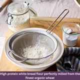 Doves Farm Organic Strong White Bread Flour 3.3 lb / 1.5 kg (Pack of 2) - High Protein British Baking Flour for Bread, Rolls and Sourdoughs | Kosher
