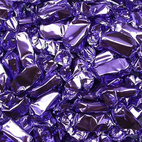 Purple Candy Foil Wrapped Caramels 2lb (approx 180 pcs)