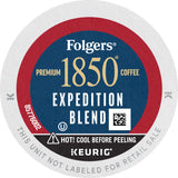 Folgers 1850 Expedition Blend Medium Roast Coffee, 60 Keurig K-Cup Pods
