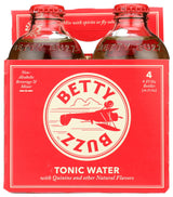 Betty Booze, Tonic Water, 9 Fl Oz, 4 Pack