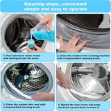 8-Piece Washing Machine Cleaning Brush Set, Dryer Vent Cleaner Kit, Front Load Washer Gasket Cleaner Brush, Crevice Gap Brush for Sink, Grout, Tile