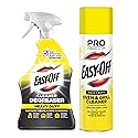 Easy-Off Heavy Duty Bundle - Destroys Baked on Food Grease - 32 Fl Oz Kitchen Degreaser and 1 Oven/Grill Cleaner 24 Fl Oz