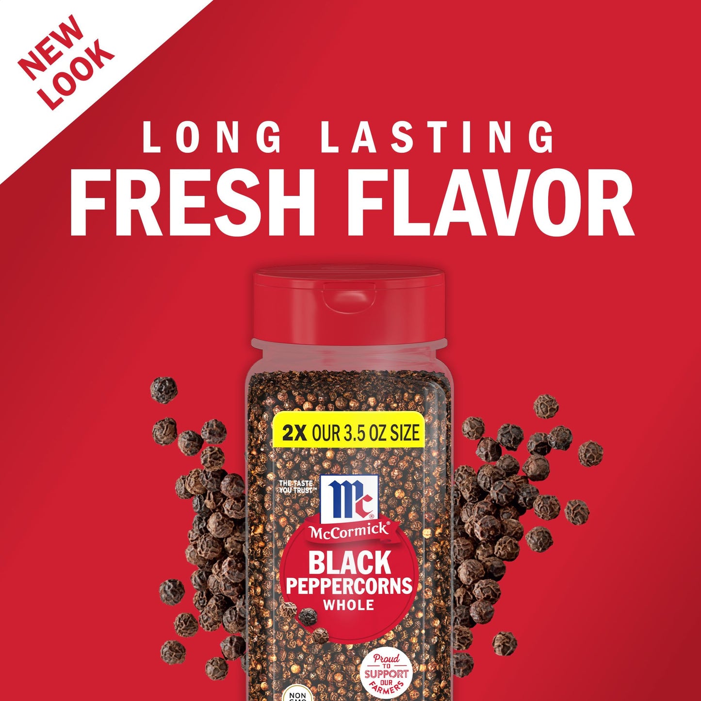 McCormick Whole Black Peppercorns, 7 oz