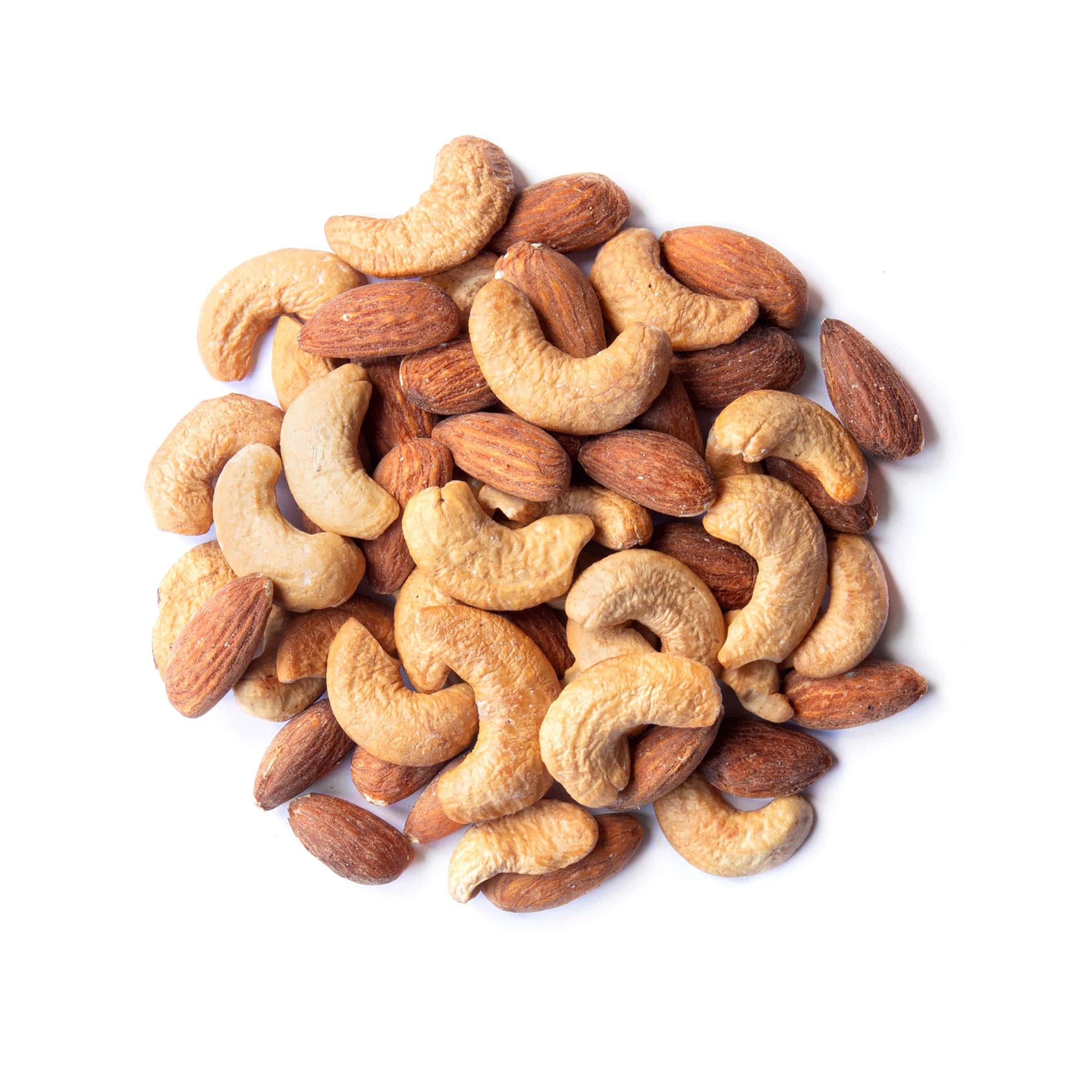 Food to Live Organic Almonds and Cashews Mix, 8 Ounces - Oven Roasted Nuts with Himalayan Salt, Non-GMO, Protein Rich Trail Mix, Healthy Vegan Snack