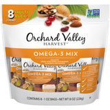 Orchard Valley Harvest Omega-3 Mix, 1 Ounce Bags (Pack of 8), Walnuts, Cranberries, Almonds, and Pistachios, Gluten Free, Non-GMO, No Artificial