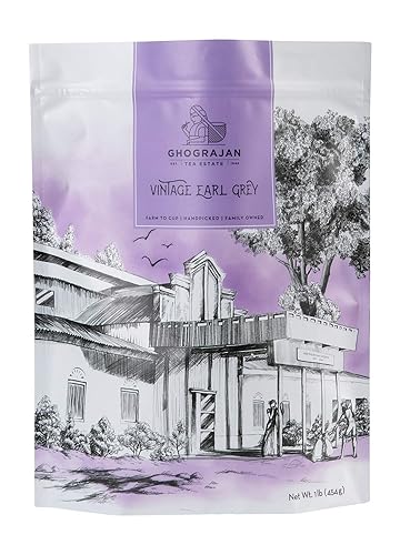 Loose Leaf Earl Grey Black Tea (200+ Cups) - Fresh Harvest - Directly Shipped From Our Family-Owned Estate in India - Blended with Organic Bergamot