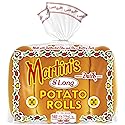 Martins Long Potato Rolls - 6” Soft & Sweet Fresh Hotdog Buns with Golden Hue - Made with Nonfat Milk, High Protein Wheat Flour & Cane Sugar - Perfect