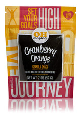 Oh-Mazing Granola Snack, Nut-Free, Gluten-Free, Cranberry Orange, 2 Ounce Bag (Pack of 5)