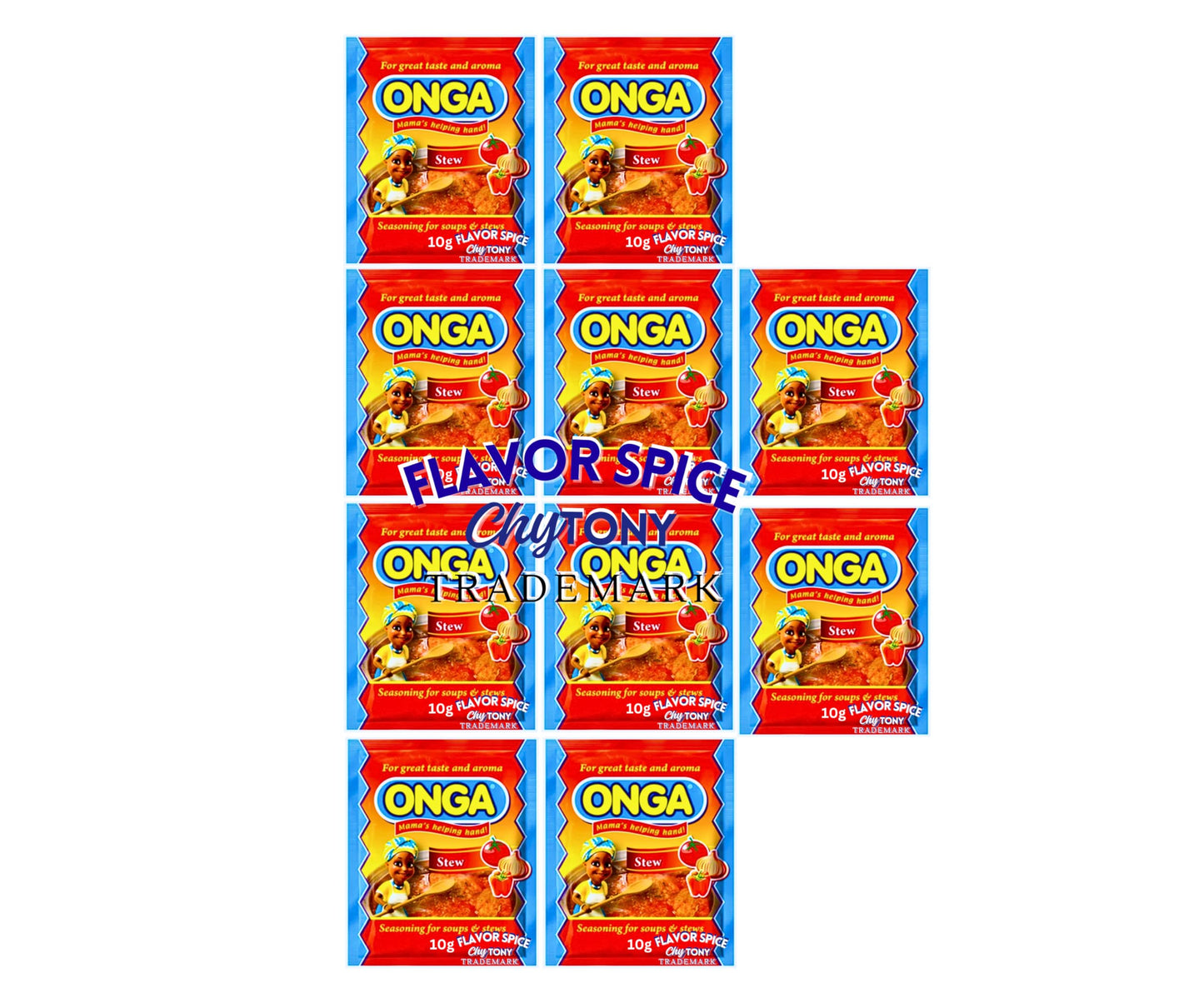Onga Stew Seasonings 8g (1 Roll (Pack of 10)