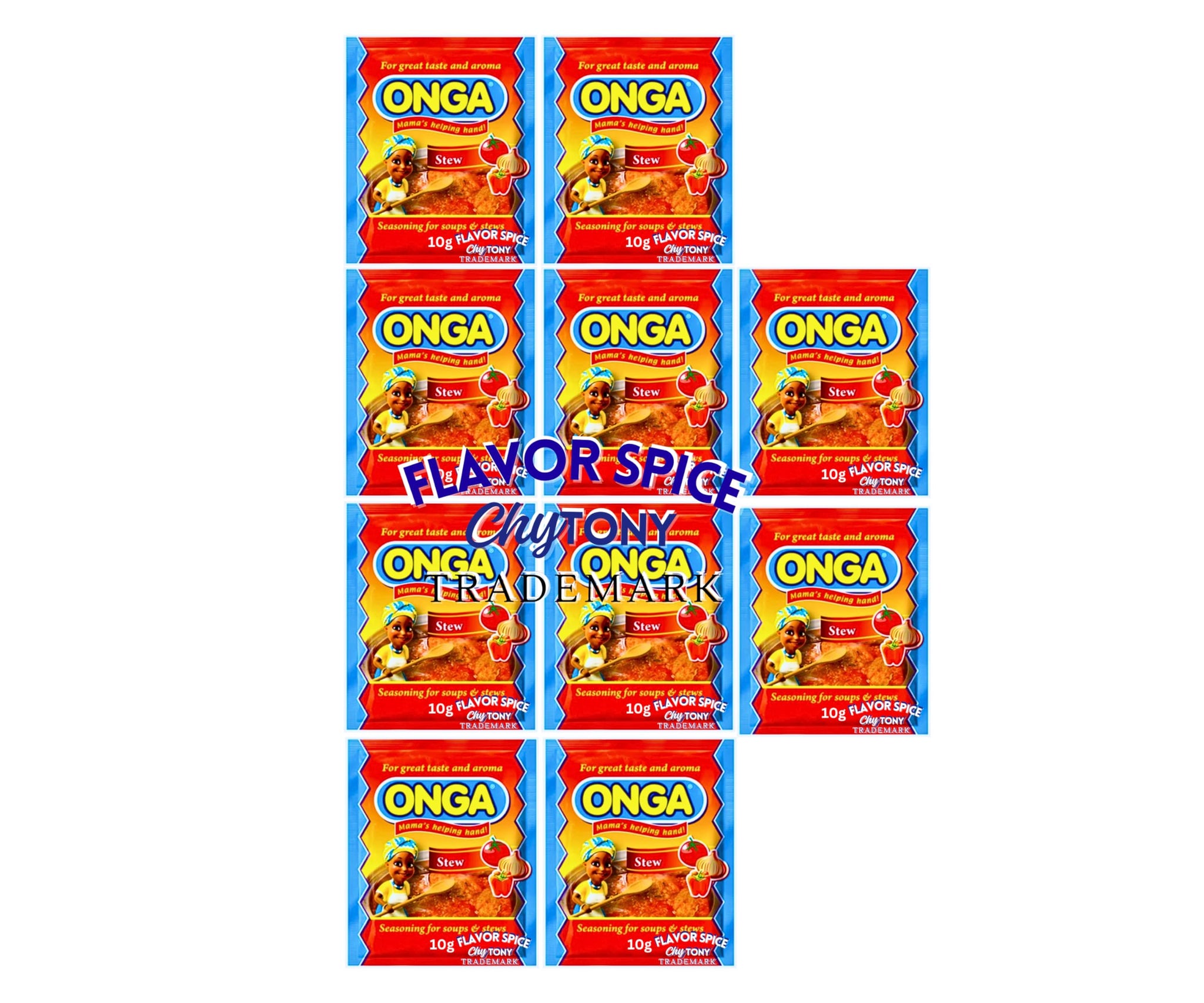 Onga Stew Seasonings 8g (1 Roll (Pack of 10)