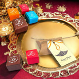 LoveNspire Personalized Diwali Gifts Hamper Indian Diwali Gift Boxes Happy Diwali Stickers Custom Box Sweets Dry Fruits for Home Family Relatives