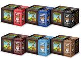 Cafe Don Pedro Variety Pack Arabica Low Acid Coffee Pods - Compatible with Keurig K-cup Coffee Maker, 6 different flavors, 100% Arabica, Battles