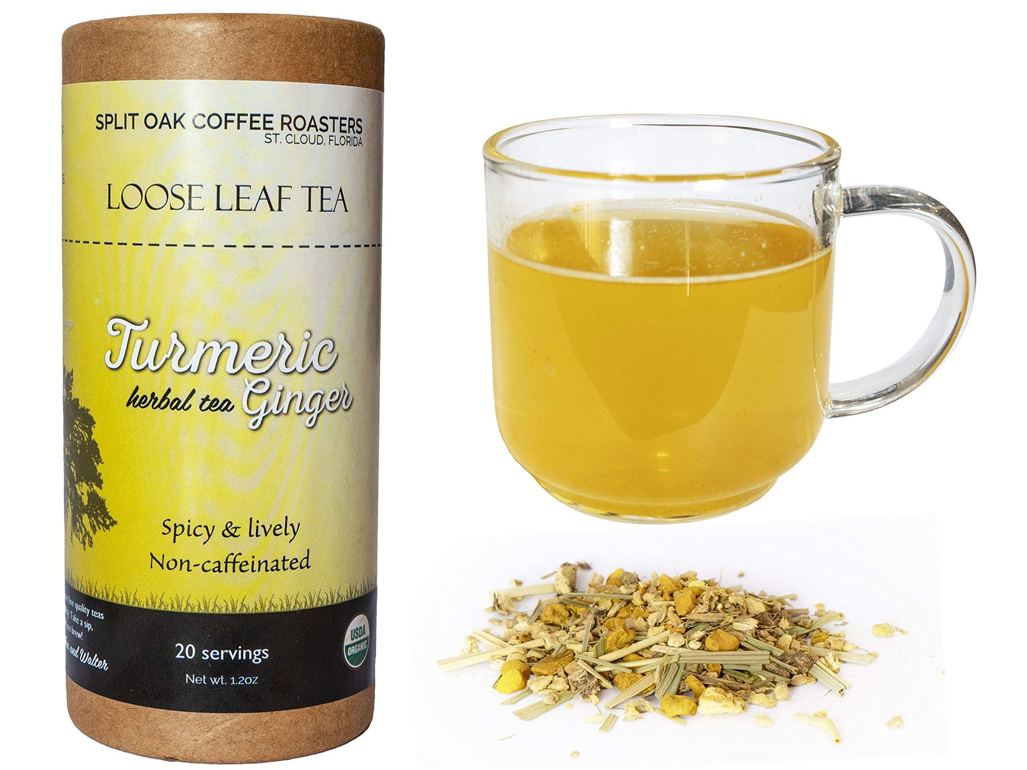 Tea Gift Set + 1 Tea Pot Infused Tea Set. The Unforgettable Gift for Tea Lovers! Contain 4 Assorted Teas: Ginger Turmeric Herbal, Black Tea, Green