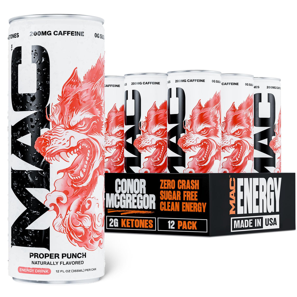 MAC Energy by Conor McGregor Proper Punch Sugar Free Energy Drink