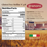 Granoro Gluten Free Stelline Star Pasta No.478, Italian Pastina Small Star Soup Pasta, Corn Rice & Quinoa Flour, Product of Italy, 14.1 oz (Pack of 2)
