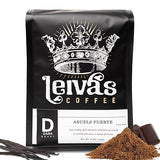 Leiva’s Dark Roast Ground Coffee (8 Oz) - Freshly Roasted, Small Batch Guatemalan Beans - Abuelo Fuerte Coffee Grounds w/Chocolate & Caramel Notes