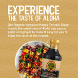 Aloha Shoyu - Organic Hawaiian Honey Teriyaki Glaze - Taste of the Islands - Made in Hawaii - 20 oz. Bottle