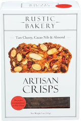 Rustic Bakery, Crisps Tart Cherry Cacao Nib Almond, 5 Ounce