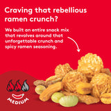 Snak Club Hot & Spicy Ramen Flavored Snack Mix with Peanuts & Cashews, 8 oz