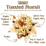 Michele's Granola Toasted Muesli, No Refined Sugar, Gluten Free & Non-GMO, 12 Ounce, Pack of 6