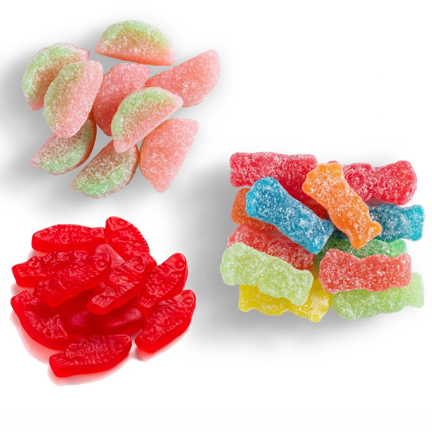 Bulk Gummy Candy Pack of SourPatch Kids Candy Tropical and Watermelon, SwedishFish- BIG 2.25 lb Bag (36oz) of Fun Size Individually Wrapped Candy