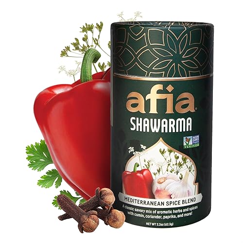 Afia Shawarma Seasoning | Mediterranean Spice Blend for Shawarma, Garlic Sauce (Toum), Flatbreads, Kebab, Kofta & Grilled Meat | Bold Middle Eastern