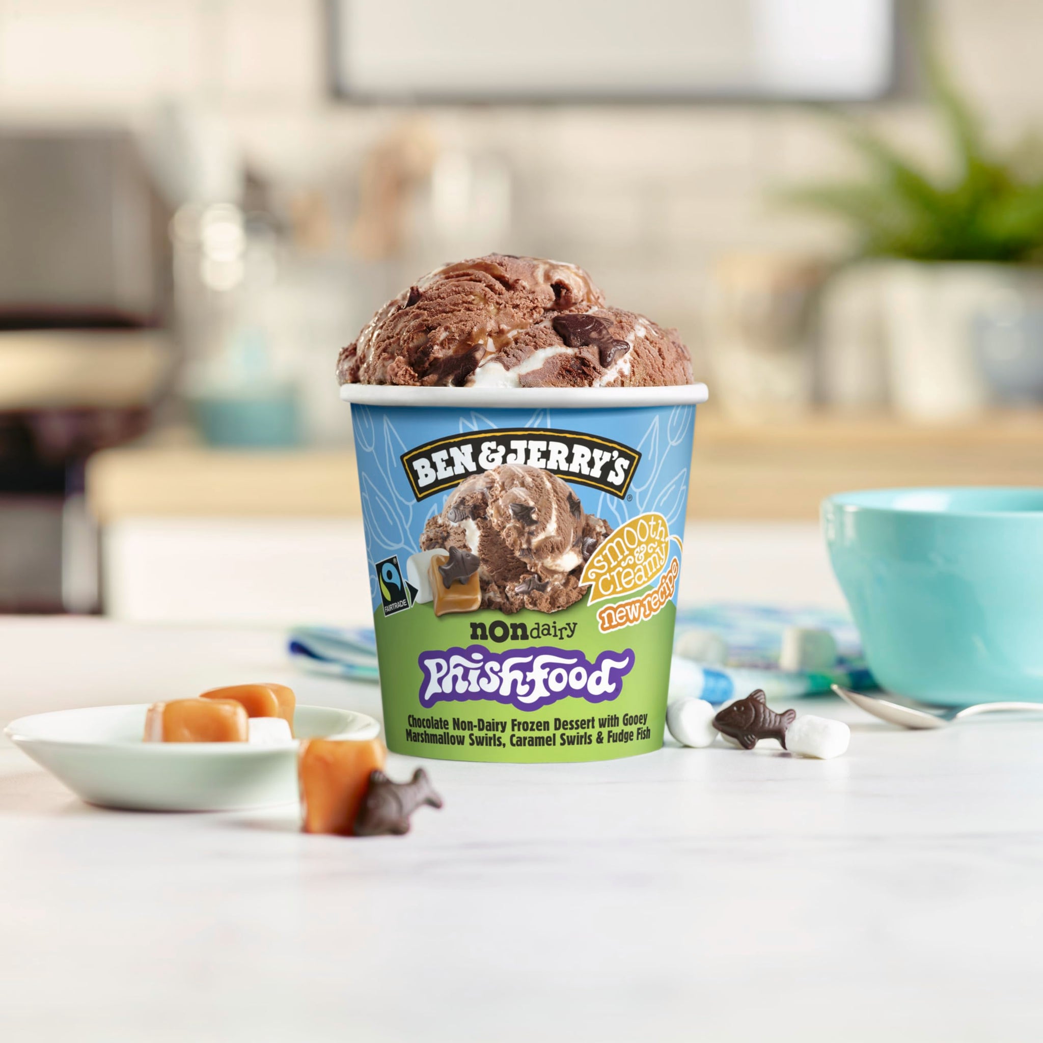 Ben & Jerry's, Non Dairy Phishfood Ice Cream, 16 Fl Oz