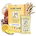 Wise Bar Adaptogen Mushroom Nutrition Bars with Reishi, Lions Mane & Ashwagandha, Organic Vegan & Gluten Free Snacks for Natural Focus, Energy