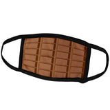 3dRose Face Mask Small, Fun Milk Chocolate Bar Squares Design for chocoholics and Chocolate Lovers