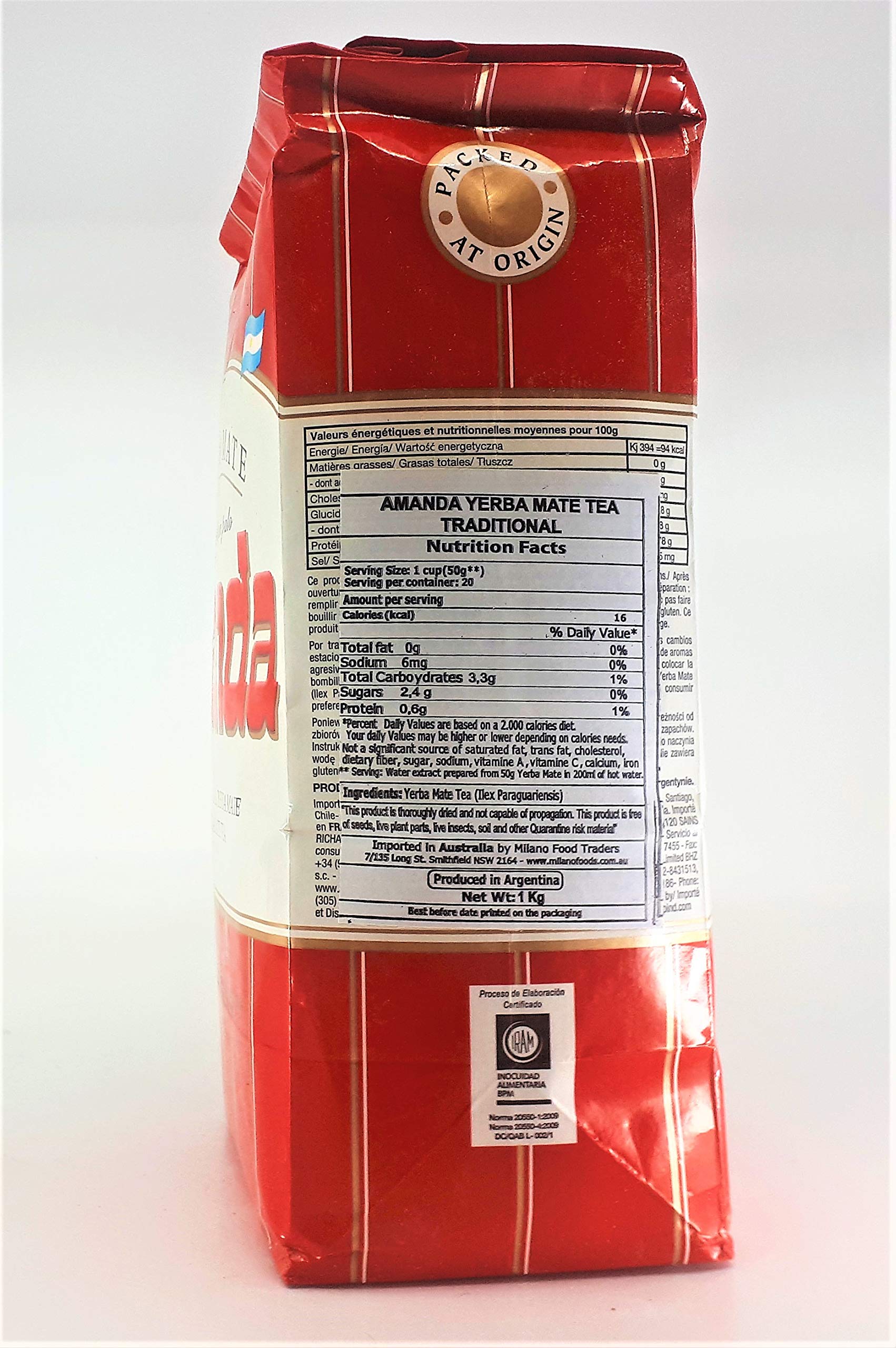 AMANDA YERBA Yerba Mate Amanda, 2.2 lb