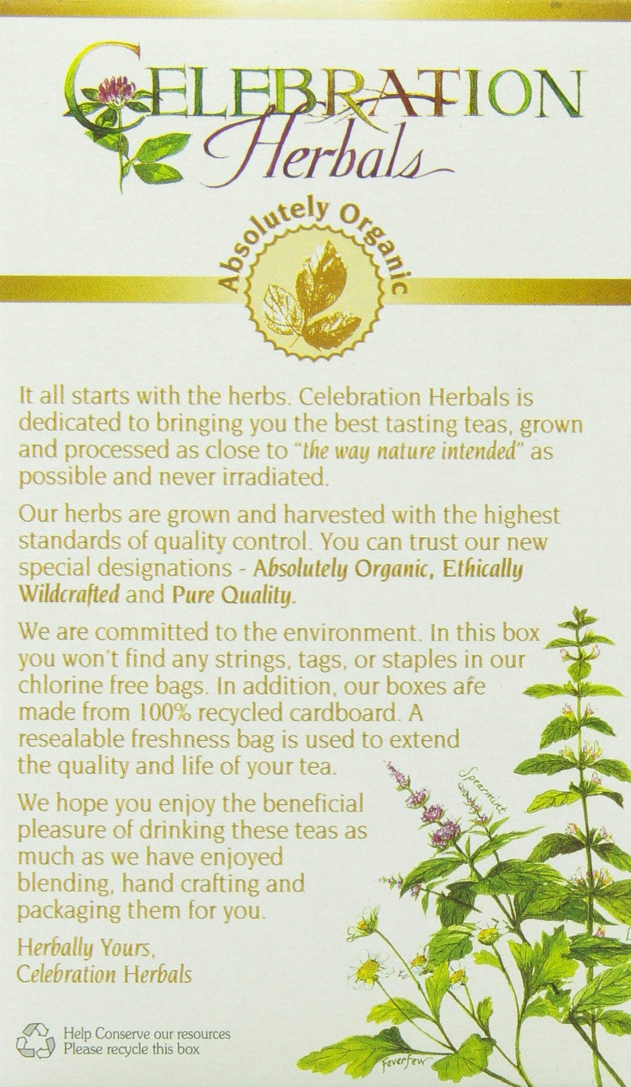 Celebration Herbals Organic Ginger Root Tea, 24 CT