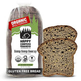 Happy Campers Hemp Hemp Hooray Gluten Free Bread, Multi-Grain, Non-GMO, Vegan, Organic, 17.4 oz Loaf (Pack of 4)