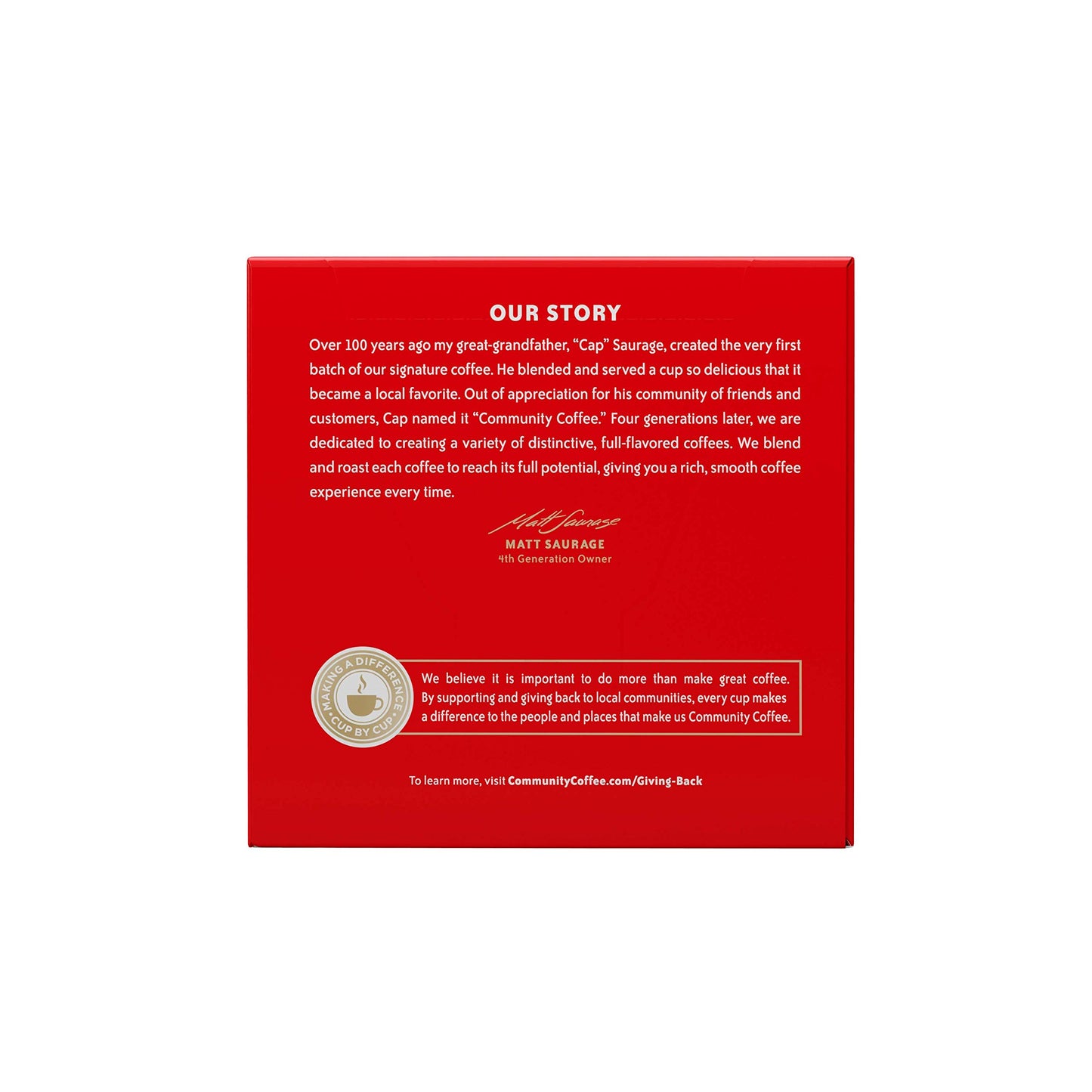 Community Coffee Signature Blend 18 Count Coffee Pods, Dark Roast, Compatible with Keurig 2.0 K-Cup Brewers, Box of 18 Pods