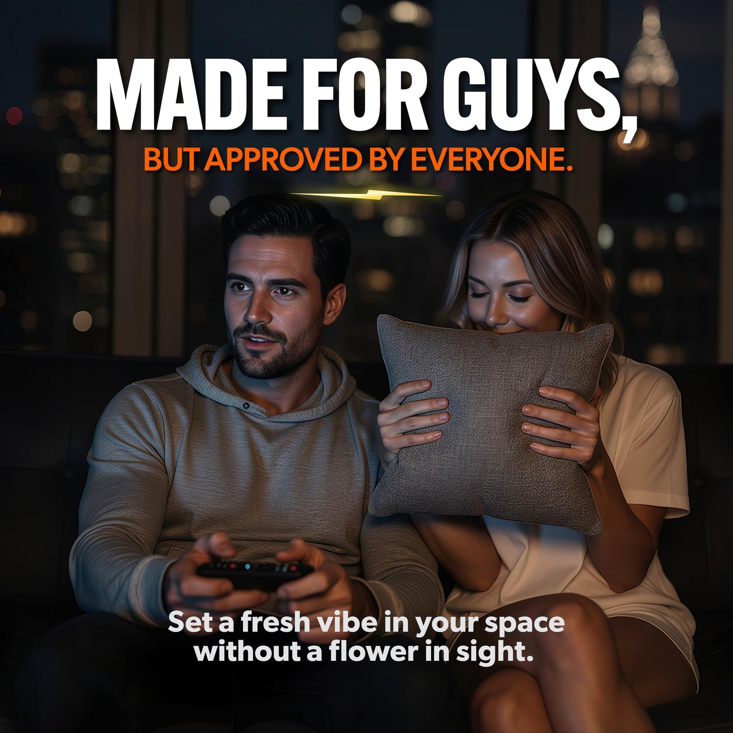 Clean Guy Room Spray for Men, Air Freshener Odor Eliminator- Masculine Home Fragrance & Linen Spray with Essential Oils - Long Lasting Room Deodorizer
