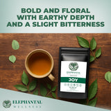 Elephantal Wellness Premium Joy Herbal Tea | Mood & Emotional Balance Support with St. John’s Wort, Kava, Ginkgo & Lavender | Handmade, Non-GMO