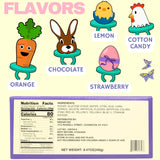 Easter Candy 3D Lollipop Rings, Individually Wrapped Bunny Chick Carrot Shaped Suckers, Basket Stuffers, 24 Pieces, 8.47 Ounces